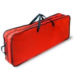 39" Red Solid Gift Wrap And Christmas Ornament Storage Bag