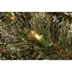 Christmas Central Pre-Lit Frosted Bristle Pine Artificial Christmas Wreath, 24-Inch, White Lights -Best Christmas Decoration Store dnat gb3 300 24w b1 4 18192.1631812641