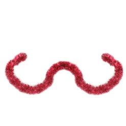 Northlight 50' X 2.5" Red Tinsel Artificial Christmas Garland - Unlit