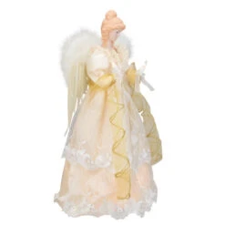 Kurt Adler 16.5" Lighted Cream And Gold Angel Christmas Tree Topper - Clear Lights -Best Christmas Decoration Store ksa ul2163 3 55273.1588415722
