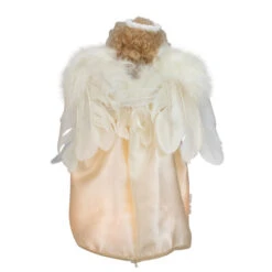 Kurt Adler 12" Lighted Ivory Angel With Halo Christmas Tree Topper - Clear Lights -Best Christmas Decoration Store ksa ul2186 2 45013.1588415456