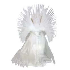 Kurt Adler 14" Lighted White Fiber Optic Floral Angel Christmas Tree Topper - Multi-Color LED Lights -Best Christmas Decoration Store ksa ul2212led 2 26067.1588402556