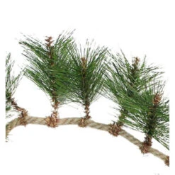 6' X 5" Long Needle Pine And Rope Rustic Artificial Christmas Garland - Unlit -Best Christmas Decoration Store napco 23658 03 43673.1600132610