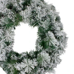 Northlight Flocked Somerset Spruce Artificial Christmas Wreath - 36-Inch, Unlit -Best Christmas Decoration Store northlight hb27116 1 18116.1588353929