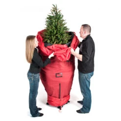 Northlight 96" Large Red Upright Christmas Tree Protective Storage Bag - For Artificial Trees -Best Christmas Decoration Store northlight tk sb 10100 02 88360.1658517677