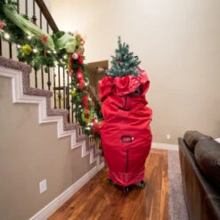 Northlight 96" Large Red Upright Christmas Tree Protective Storage Bag - For Artificial Trees -Best Christmas Decoration Store northlight tk sb 10100 06 63846.1658517677
