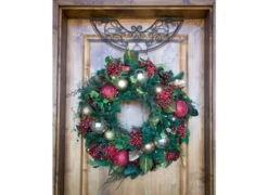 Northlight 24" Brown Holly Berry Design Adjustable Decorative Christmas Wreath Hanger -Best Christmas Decoration Store northlight tk v 10342 2 07377.1588397037