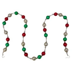 Northlight 18ct Red And Green Beaded Garland With Christmas Ornaments 30" -Best Christmas Decoration Store northlight wy04152 4 73643.1588349631