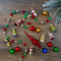 Northlight 18ct Red And Green Beaded Garland With Christmas Ornaments 30" -Best Christmas Decoration Store northlight wy04152 6 04450.1588349632