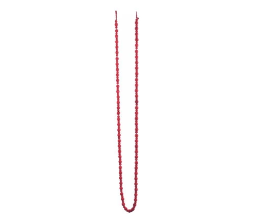 6' X 0.5" Red Solid Beaded Christmas Garland - Unlit - 31811482