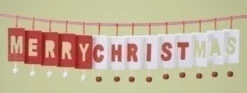 Roman Club Pack Of 12 Red And White Jingle Bell Artificial Christmas Garlands 3' - Unlit