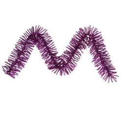 9' X 10'' Pre-Lit Purple Sparkling Artificial Christmas Garland - Dura-Lit Lights